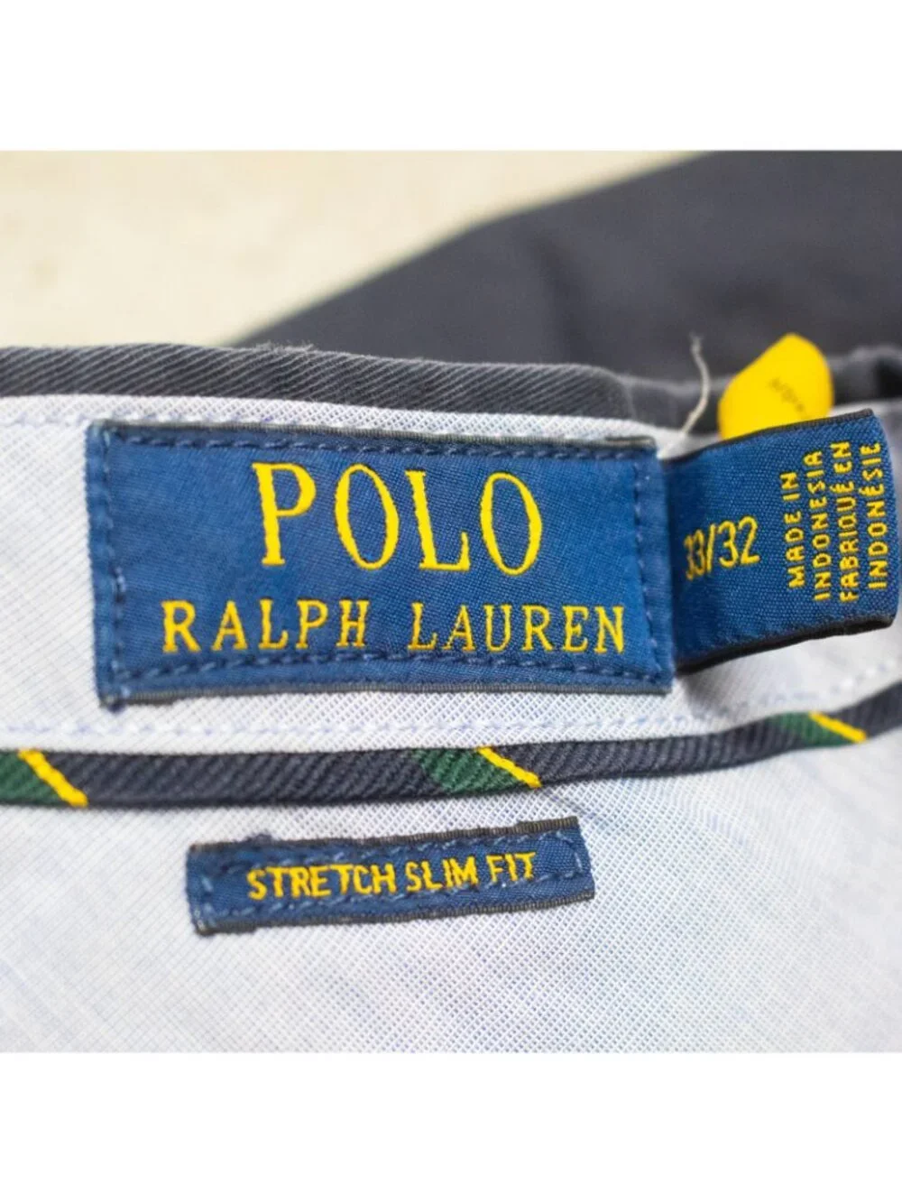 Polo Ralph Lauren Chino Pants Stretch Slim Fit Cotton Blue 32x30